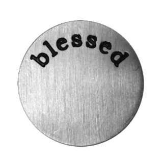 Stainless Steel Living Locket Faceplate - blessed