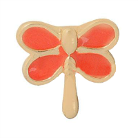 Gold and Orange Dragonfly Charm