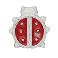 Red and Silver Ladybird Charm