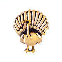 Gold Turkey Charm