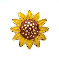 Golden Sunflower Charm