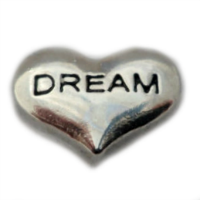 Silver Dream Heart Charm
