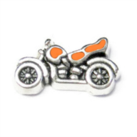 Orange Motorbike Charm