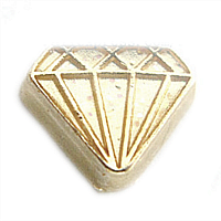 Light Gold Diamond Charm
