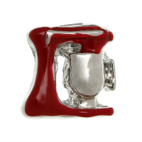 Silver & Red Cake Mixer Charm