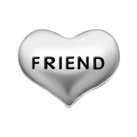 Silver Friend Heart