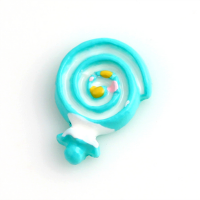 Blue Resin Lollipop Charm