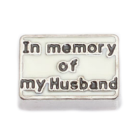 In Memory of My Husband Charm