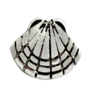 Silver Clam Shell Charm